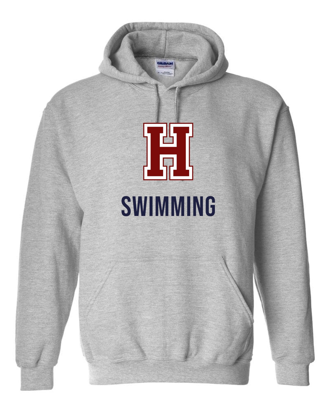 Hannan Swimming Hooded Sweatshirt Hannan Swimming 24 Sport Grey Youth Small - Third Coast Soccer