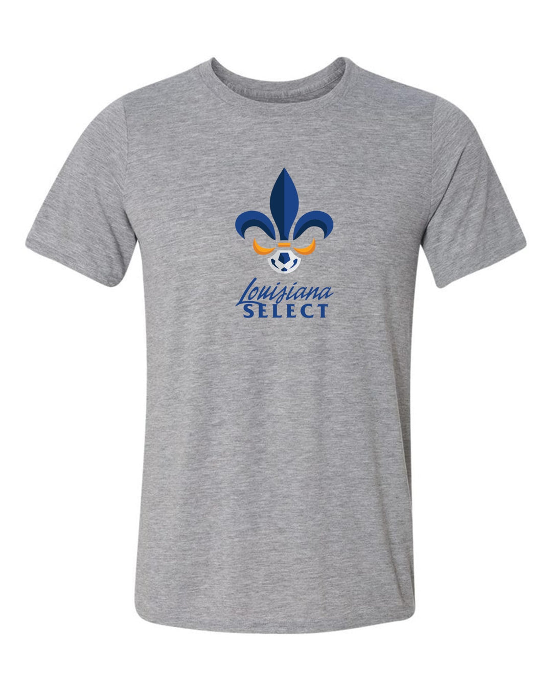 Louisiana Select LA Logo Short-Sleeve T-Shirt LA ODP Spiritwear Sport Grey Mens Small - Third Coast Soccer
