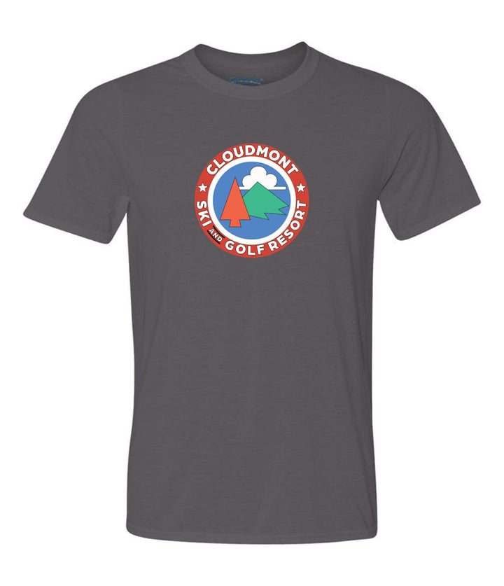 Cloudmont Ski and Golf Resort Short-Sleeve T-Shirt Ski and Golf Resort Charcoal Youth Small - Third Coast Soccer
