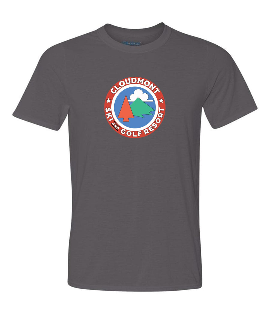 Cloudmont Ski and Golf Resort Short-Sleeve T-Shirt Ski and Golf Resort Charcoal Youth Small - Third Coast Soccer