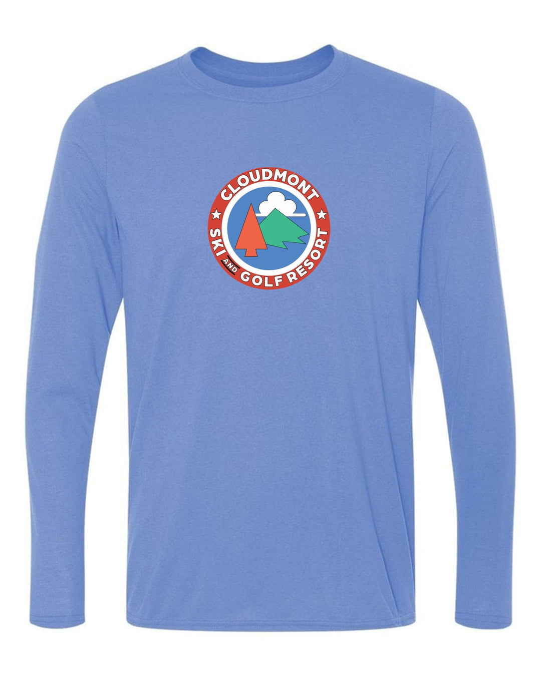 Cloudmont Ski and Golf Resort Long-Sleeve T-Shirt Ski and Golf Resort Light Blue Youth Small - Third Coast Soccer