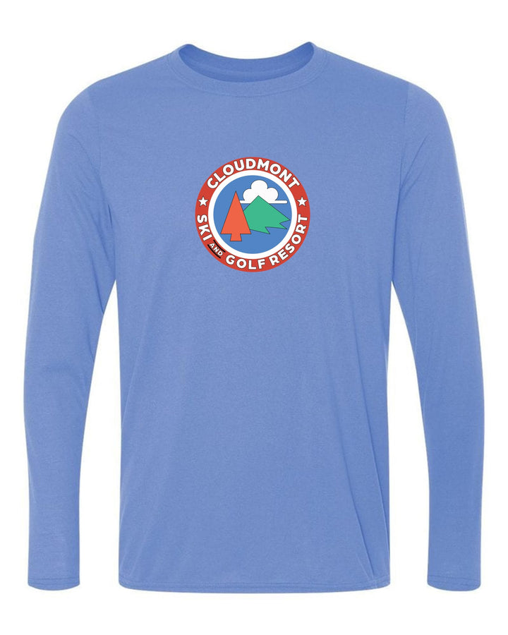 Cloudmont Ski and Golf Resort Long-Sleeve T-Shirt Ski and Golf Resort Light Blue Youth Small - Third Coast Soccer