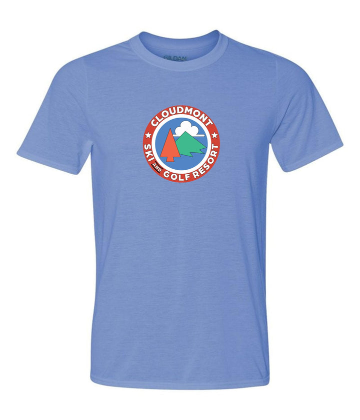 Cloudmont Ski and Golf Resort Short-Sleeve T-Shirt Ski and Golf Resort Light Blue Youth Small - Third Coast Soccer