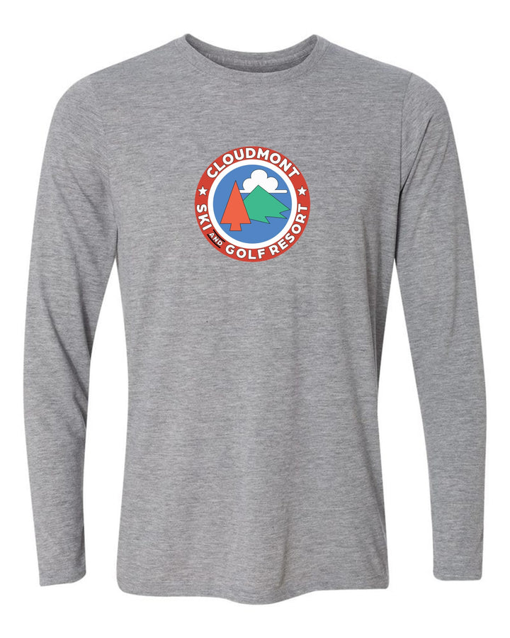 Cloudmont Ski and Golf Resort Long-Sleeve T-Shirt Ski and Golf Resort Sport Grey Youth Small - Third Coast Soccer
