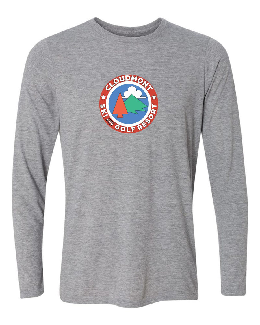 Cloudmont Ski and Golf Resort Long-Sleeve T-Shirt Ski and Golf Resort Sport Grey Youth Small - Third Coast Soccer