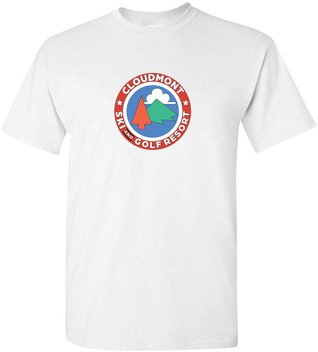 Cloudmont Ski and Golf Resort Short-Sleeve T-Shirt Ski and Golf Resort White Youth Small - Third Coast Soccer