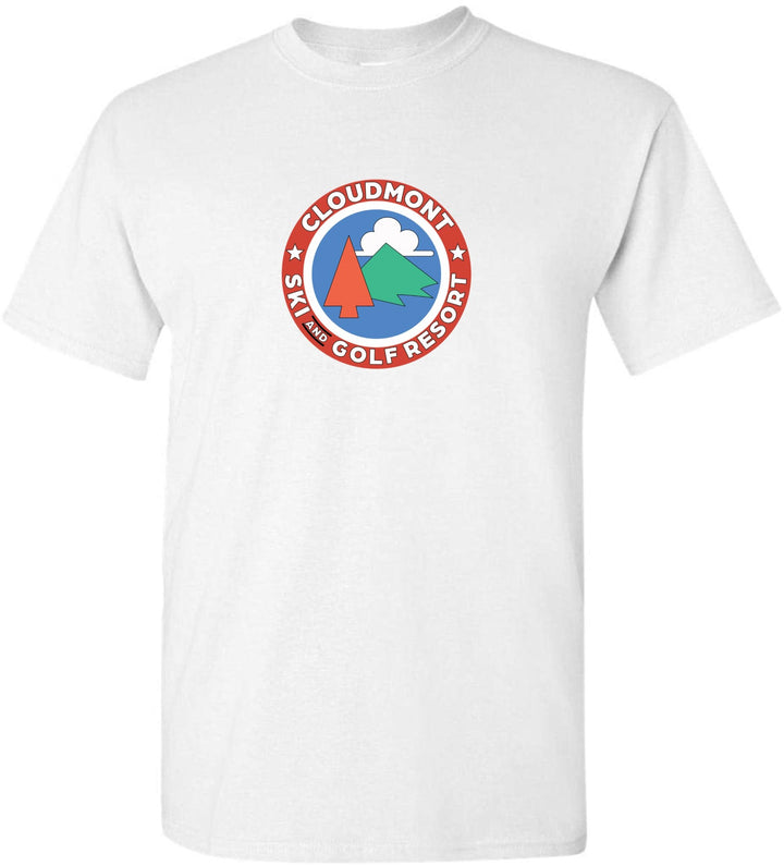 Cloudmont Ski and Golf Resort Short-Sleeve T-Shirt Ski and Golf Resort White Youth Small - Third Coast Soccer