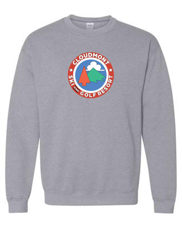 Cloudmont Ski and Golf Resort Crewneck Sweatshirt Ski and Golf Resort Sport Grey Youth Small - Third Coast Soccer