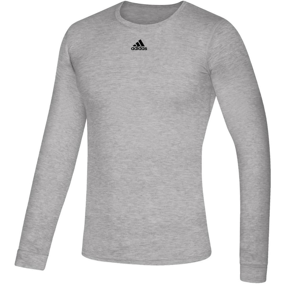 adidas LS Creator Tee - Grey Training Wear   - Third Coast Soccer