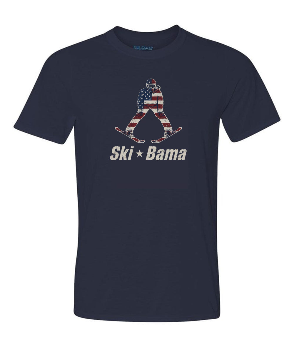 Cloudmont 250 Anniversary Skier Short-Sleeve T-Shirt Ski Bama 250 Navy Youth Small - Third Coast Soccer