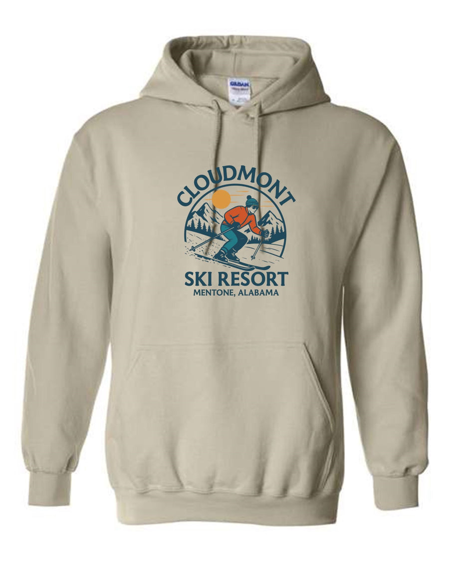 Cloudmont Ski Resort Hooded Sweatshirt Cloudmont Ski Resort Sand Youth Small - Third Coast Soccer