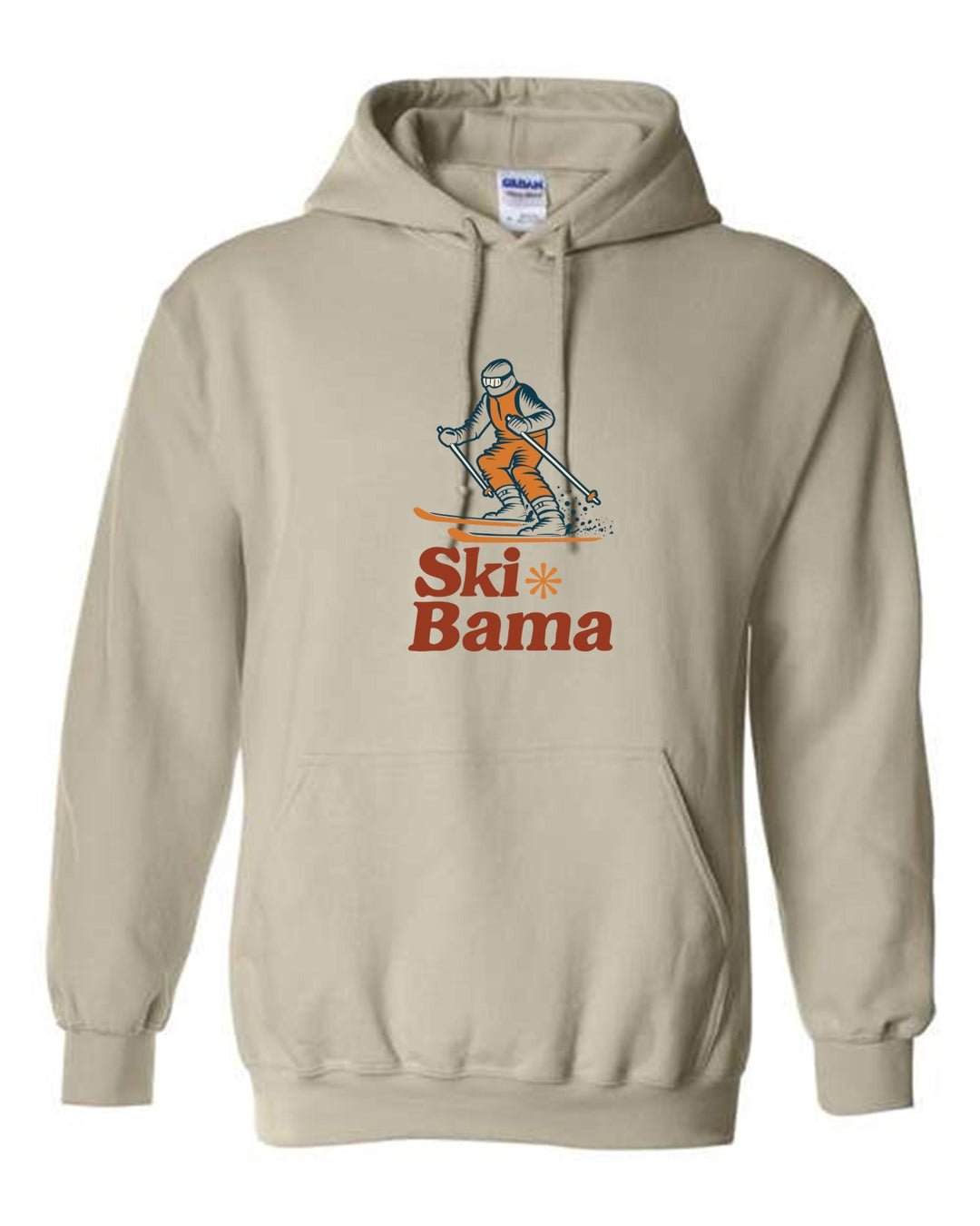 Ski Bama Hooded Sweatshirt Ski Bama Skier Sand Youth Small - Third Coast Soccer