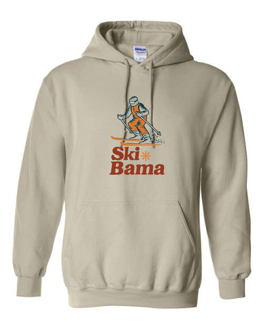 Ski Bama Hooded Sweatshirt Ski Bama Skier Sand Youth Small - Third Coast Soccer