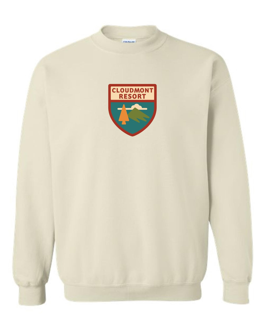 Cloudmont Resort Crewneck Sweatshirt Cloudmont Resort Sand Youth Small - Third Coast Soccer