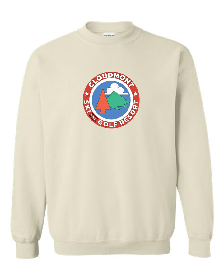 Cloudmont Ski and Golf Resort Crewneck Sweatshirt Ski and Golf Resort Sand Youth Small - Third Coast Soccer