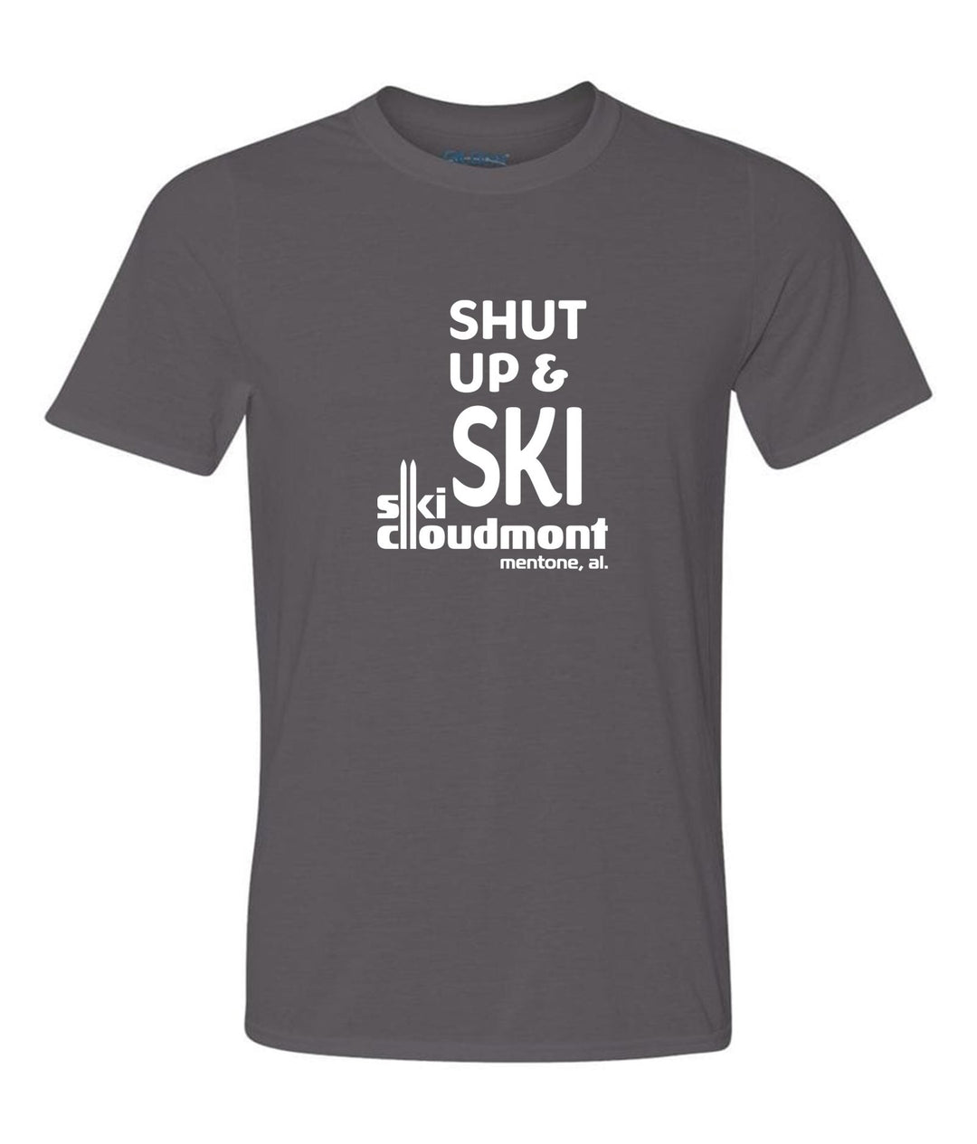 Shut Up & Ski Short-Sleeve T-Shirt Shut up & ski Charcoal Youth Small - Third Coast Soccer