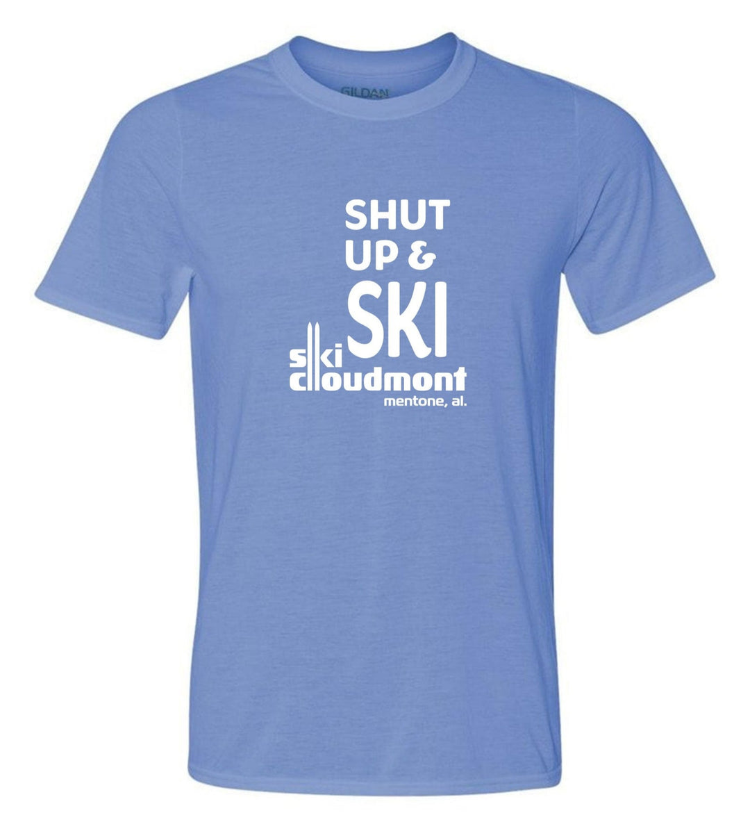 Shut Up & Ski Short-Sleeve T-Shirt Shut up & ski Light Blue Youth Small - Third Coast Soccer