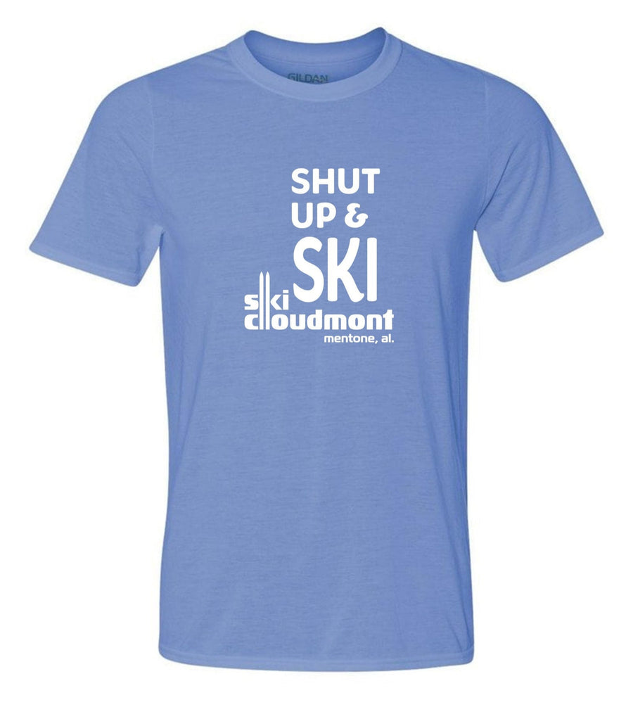Shut Up & Ski Short-Sleeve T-Shirt Shut up & ski Light Blue Youth Small - Third Coast Soccer