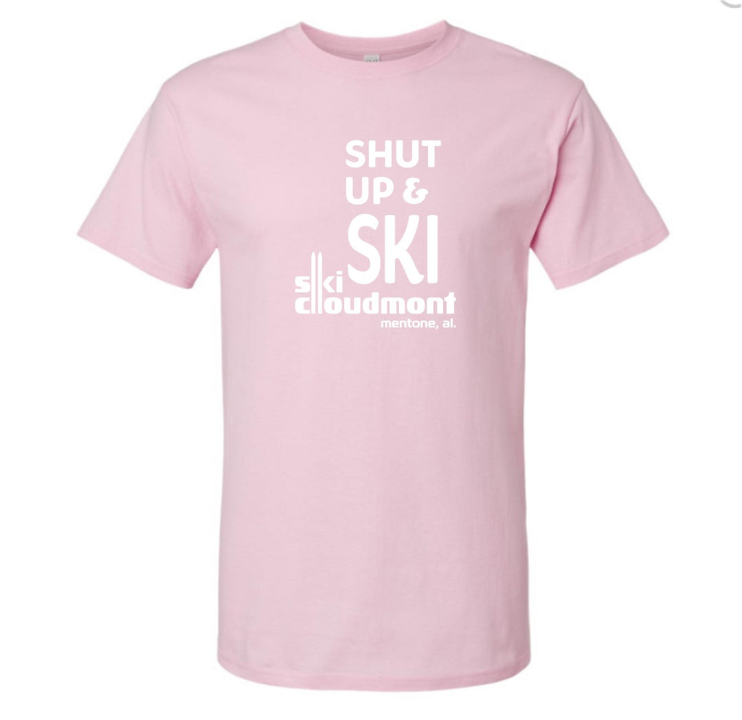 Shut Up & Ski Short-Sleeve T-Shirt Shut up & ski Light Pink Youth Small - Third Coast Soccer