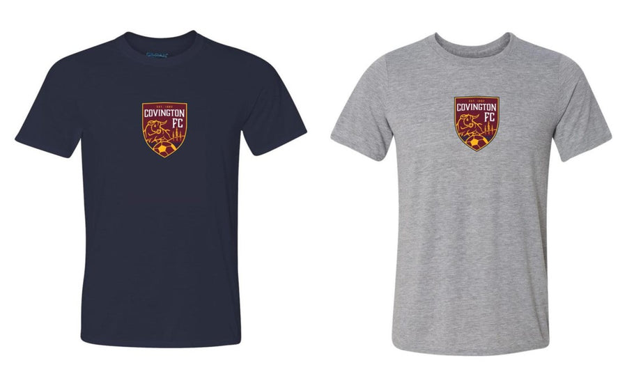 Covington FC Short Sleeve CC T-Shirt - Navy or Grey CYSA Spiritwear - Third Coast Soccer