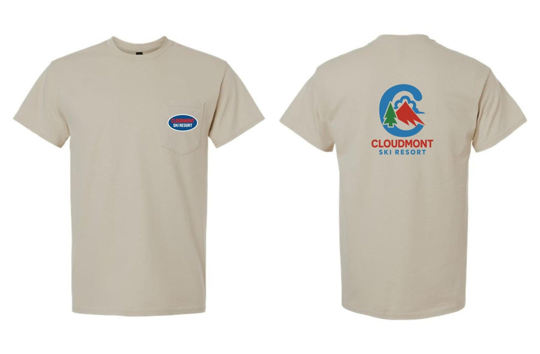 Cloudmont Ski Resort Short-Sleeve Pocket T-Shirt C CSR Sand Youth Small - Third Coast Soccer