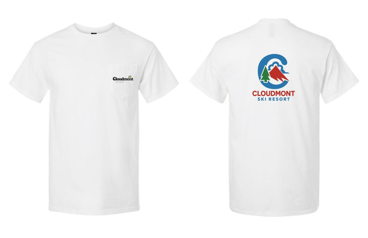 Cloudmont Ski Resort Short-Sleeve Pocket T-Shirt C CSR White Youth Small - Third Coast Soccer