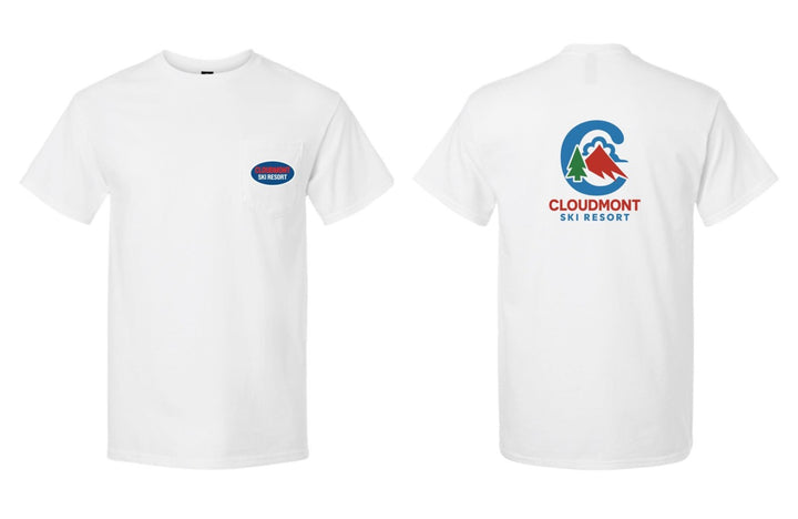 Cloudmont Ski Resort Short-Sleeve Pocket T-Shirt C CSR White Youth Small - Third Coast Soccer