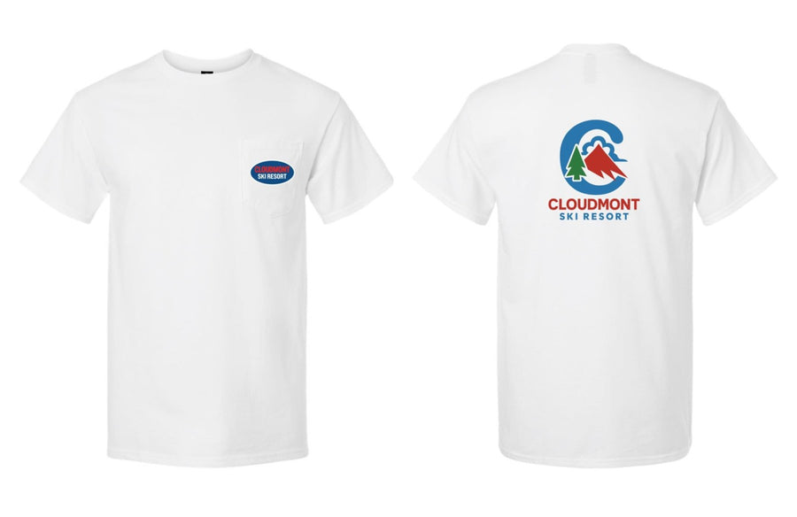 Cloudmont Ski Resort Short-Sleeve Pocket T-Shirt C CSR White Youth Small - Third Coast Soccer