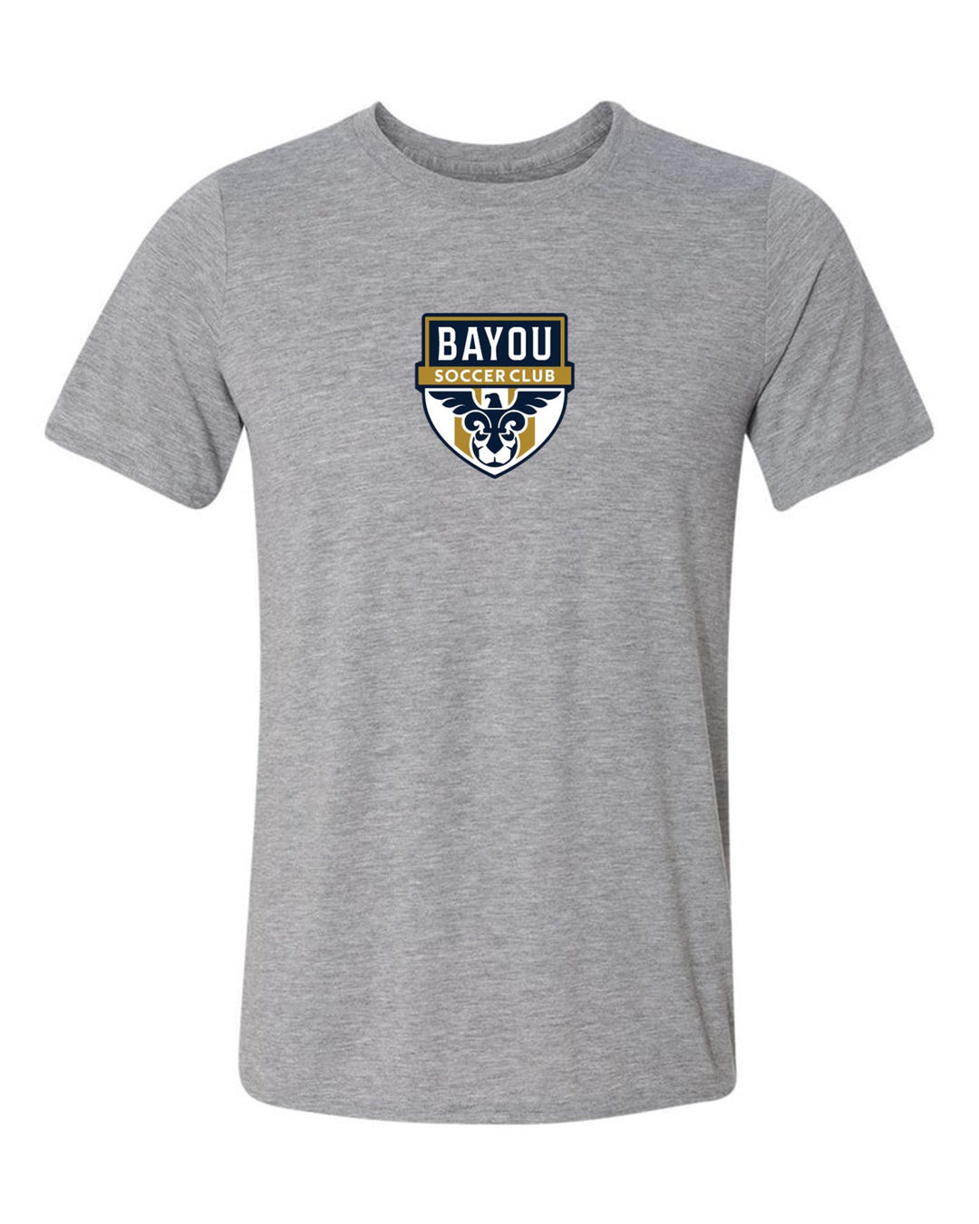 Bayou Soccer Club Short-Sleeve T-Shirt Bayou Soccer Club Spiritwear Sport Grey Mens Small - Third Coast Soccer