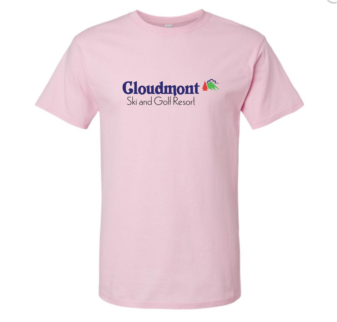 Cloudmont Ski & Golf Resort Short-Sleeve T-Shirt Cloudmont Ski & Golf Light Pink Youth Small - Third Coast Soccer