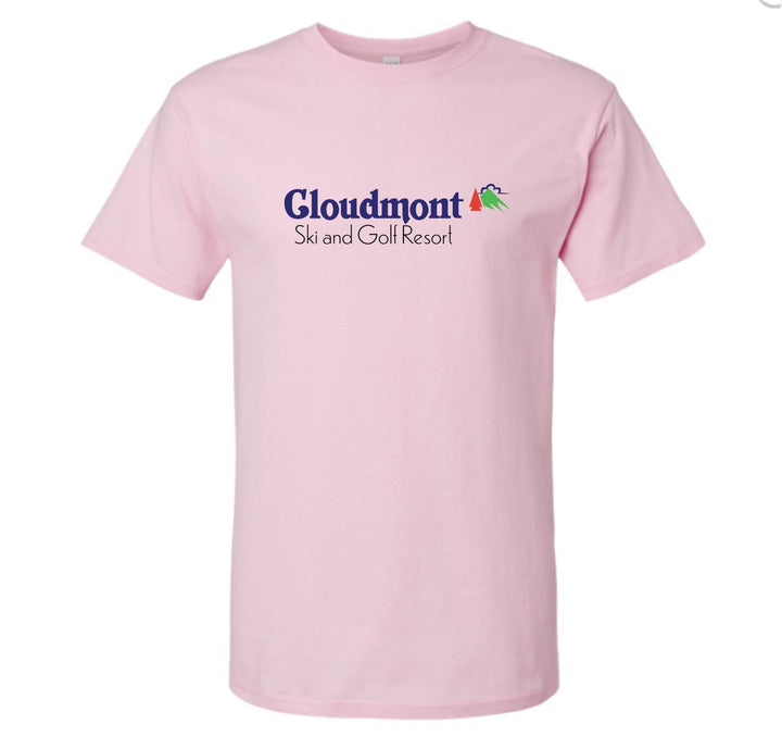 Cloudmont Ski & Golf Resort Short-Sleeve T-Shirt Cloudmont Ski & Golf Light Pink Youth Small - Third Coast Soccer