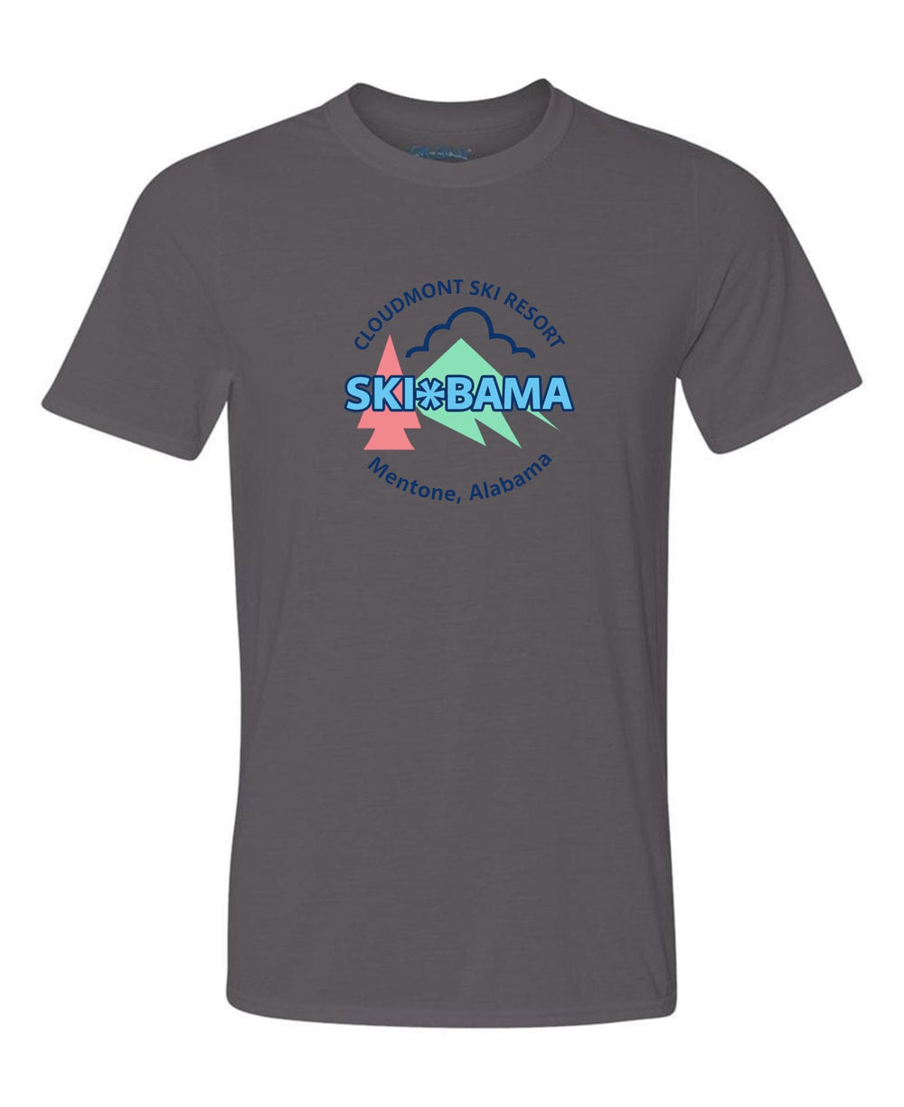 Cloudmont Ski Resort Ski Bama Short-Sleeve T-Shirt CSR Ski Bama Charcoal Youth Small - Third Coast Soccer