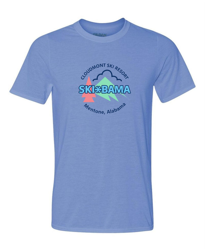 Cloudmont Ski Resort Ski Bama Short-Sleeve T-Shirt CSR Ski Bama Light Blue Youth Small - Third Coast Soccer