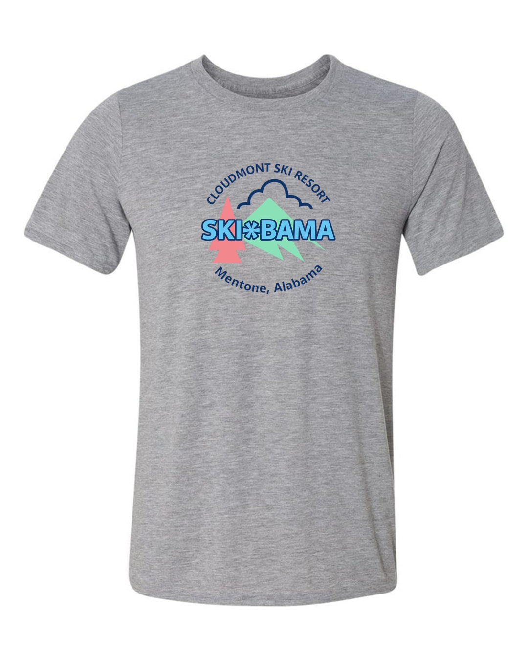 Cloudmont Ski Resort Ski Bama Short-Sleeve T-Shirt CSR Ski Bama Sport Grey Youth Small - Third Coast Soccer