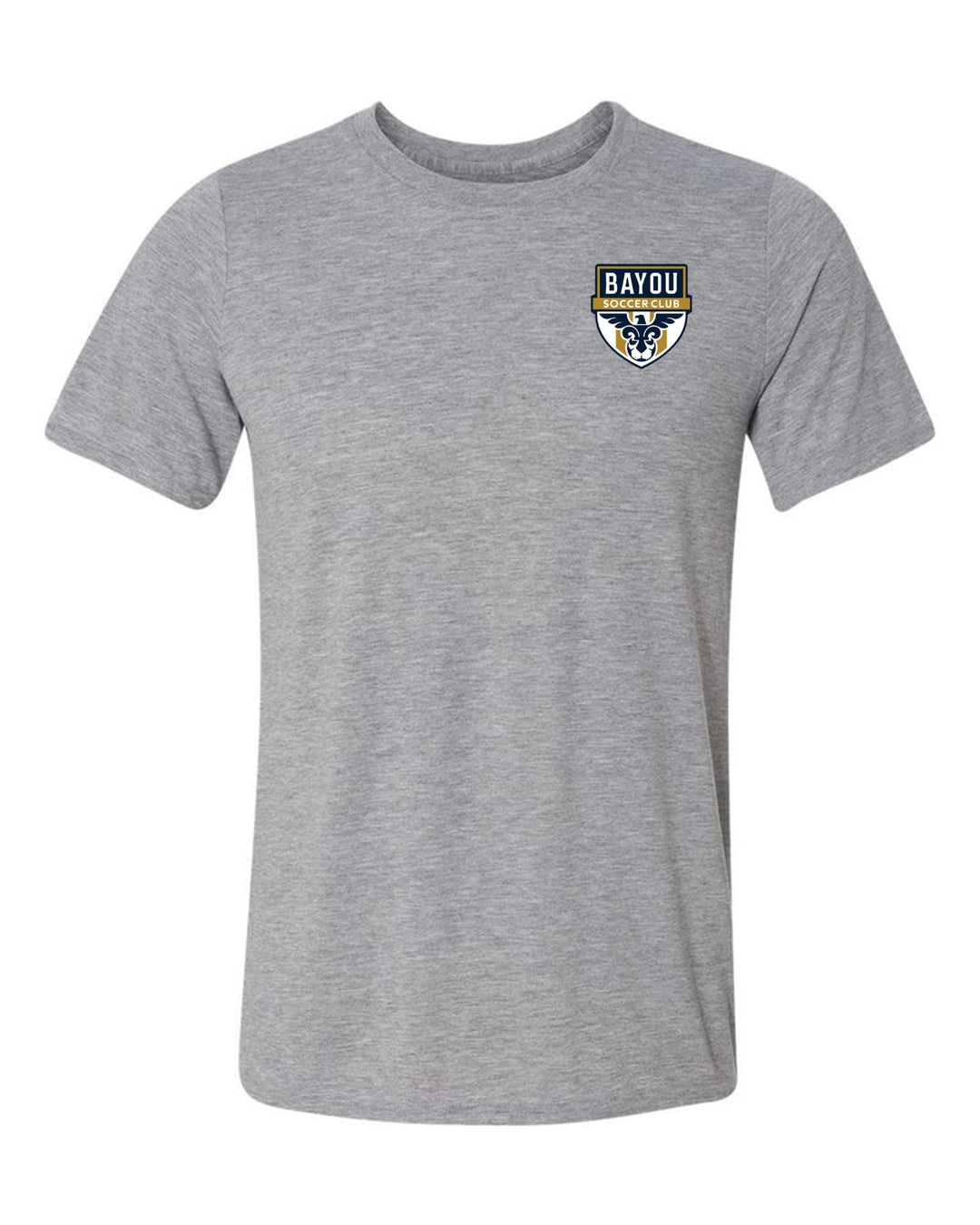 Bayou Soccer Club Short-Sleeve T-Shirt Bayou Soccer Club Spiritwear Sport Grey Mens Small - Third Coast Soccer