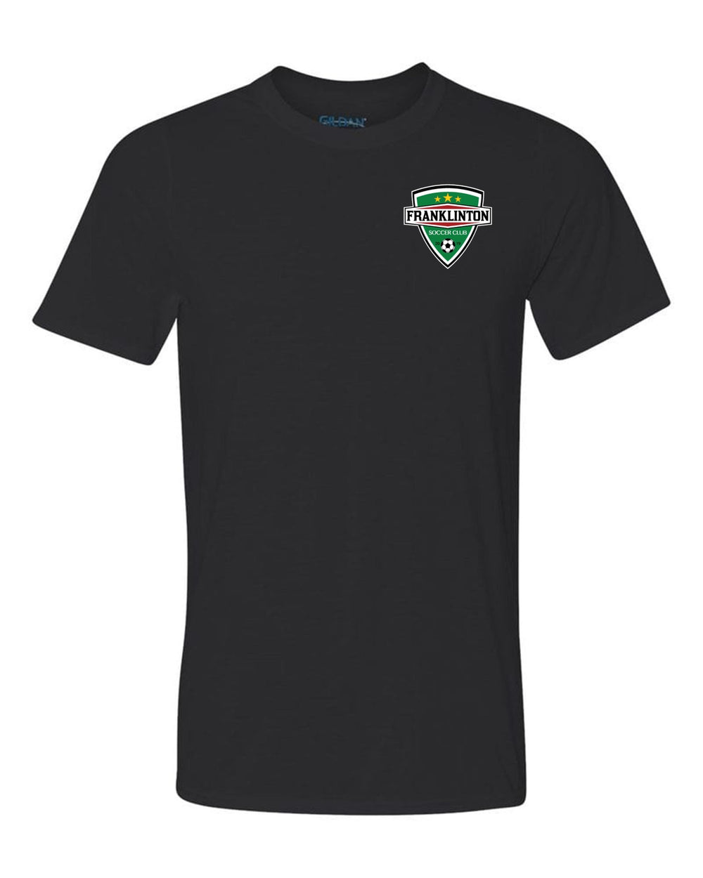 Franklinton SC Logo Short-Sleeve T-Shirt Franklinton SC Spiritwear Black Youth Small - Third Coast Soccer