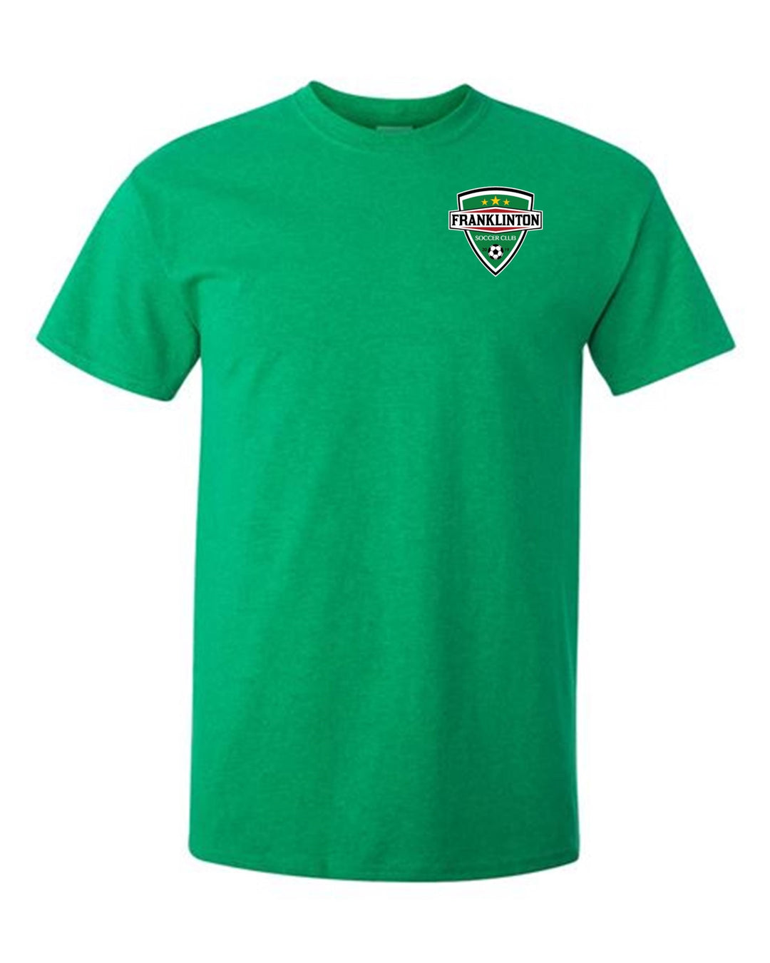 Franklinton SC Logo Short-Sleeve T-Shirt Franklinton SC Spiritwear Green Youth Small - Third Coast Soccer