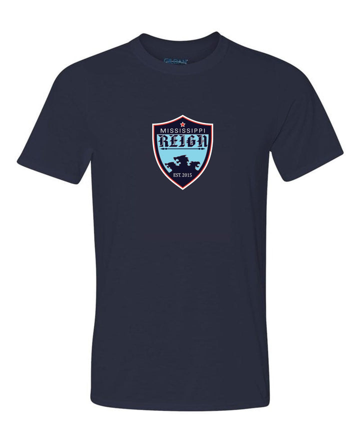 Mississippi Reign Logo Short-Sleeve T-Shirt MS Reign Navy Mens Small - Third Coast Soccer