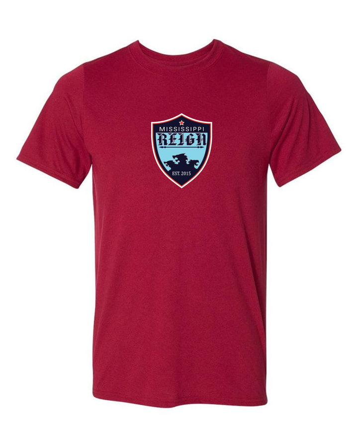 Mississippi Reign Logo Short-Sleeve T-Shirt MS Reign Red Mens Small - Third Coast Soccer