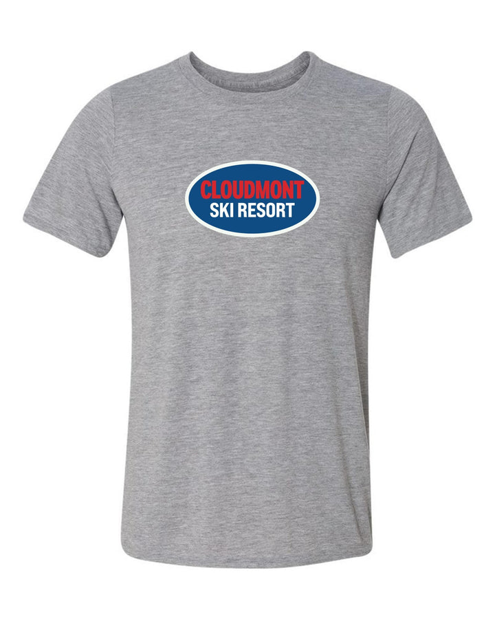 Cloudmont Ski Resort Short-Sleeve T-Shirt CSR Oval Sport Grey Youth Small - Third Coast Soccer