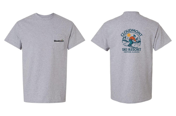 Cloudmont Ski Resort Short-Sleeve Pocket T-Shirt Cloudmont Ski Resort - Third Coast Soccer