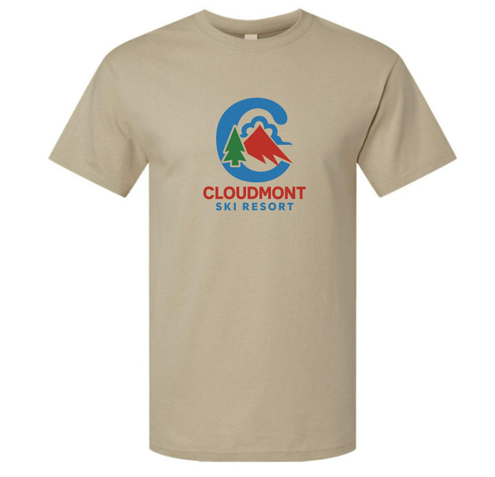 Cloudmont Ski Resort Short-Sleeve T-Shirt C CSR Sand Youth Small - Third Coast Soccer