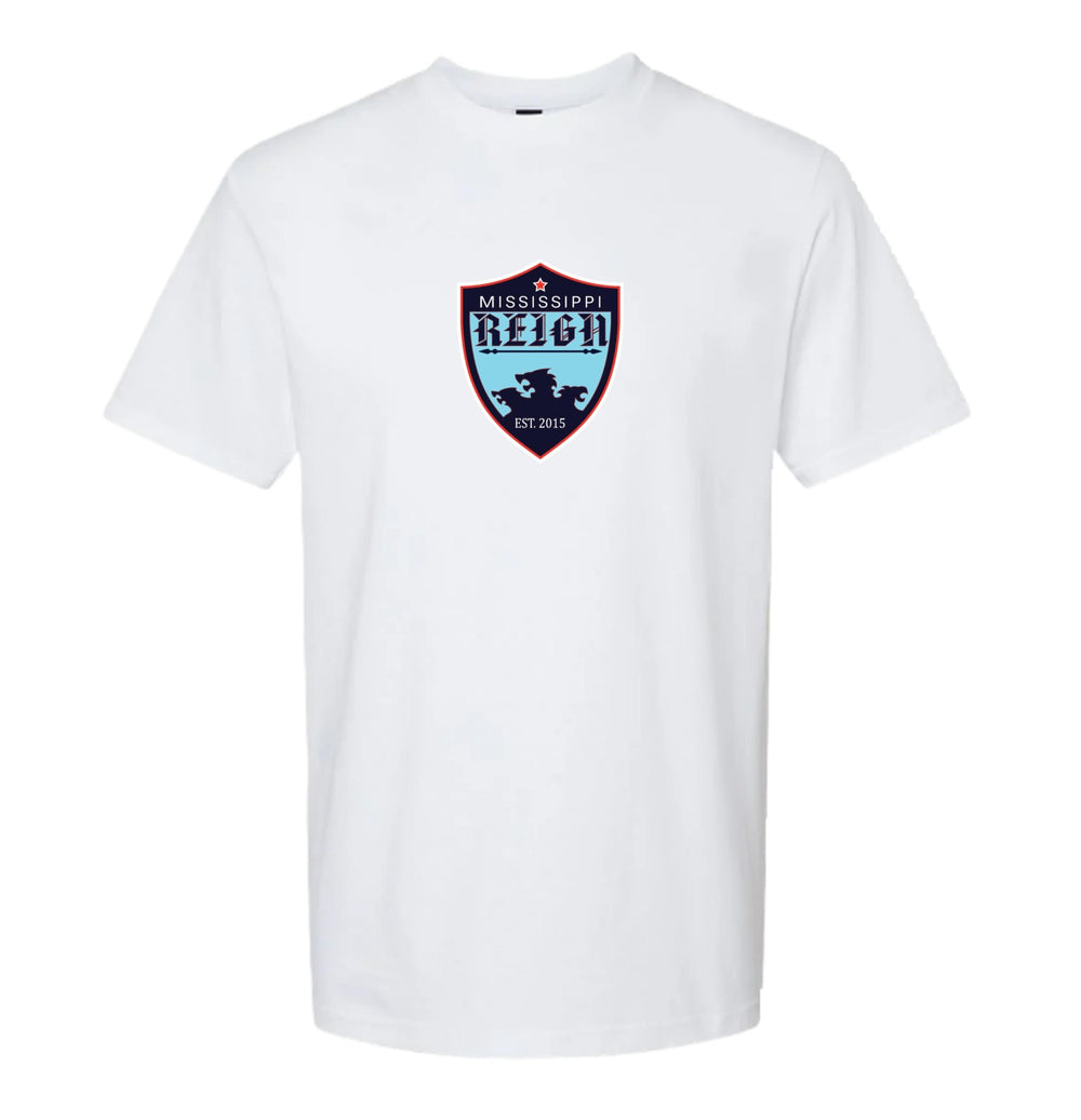 Mississippi Reign Logo Short-Sleeve T-Shirt MS Reign White Mens Small - Third Coast Soccer