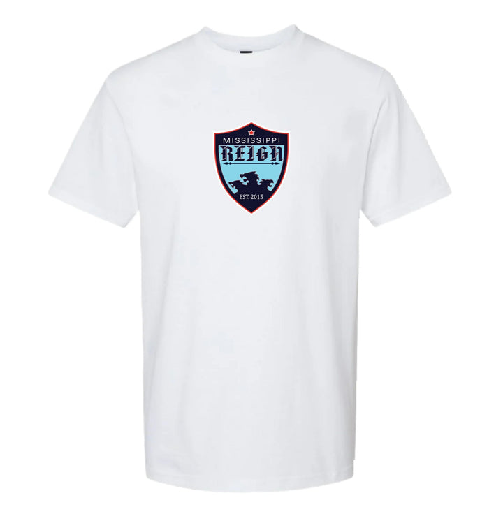 Mississippi Reign Logo Short-Sleeve T-Shirt MS Reign White Mens Small - Third Coast Soccer