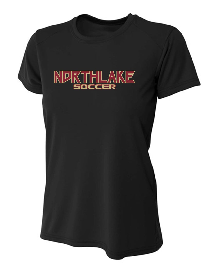 A4 Women's Northlake SS Training Jersey - Black NCS 24   - Third Coast Soccer