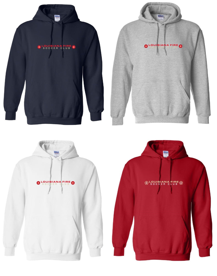 Louisiana Fire Stack Hooded Sweatshirt Louisiana Fire SC Spiritwear - Third Coast Soccer