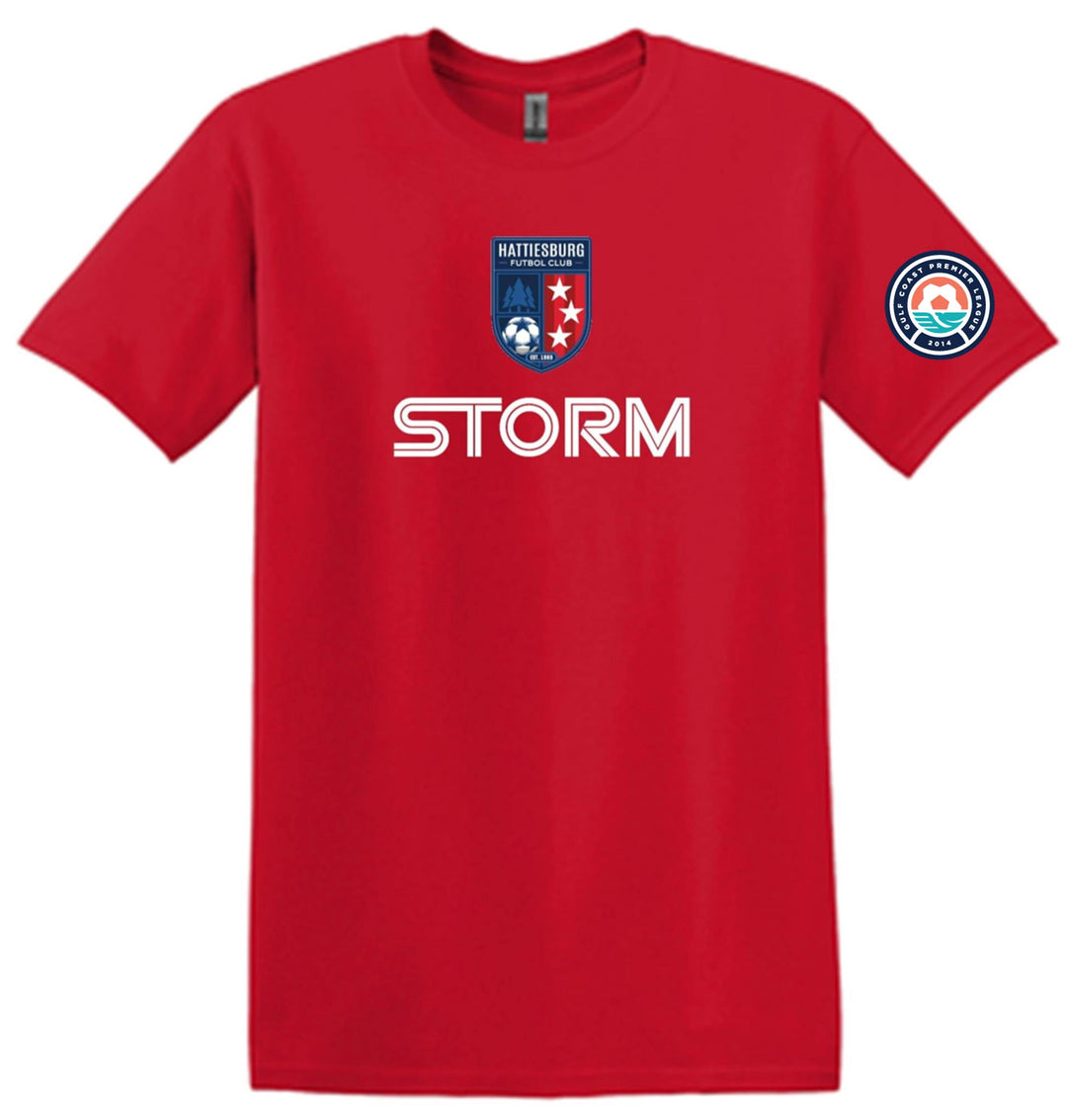 HFC Storm Performance T-Shirt HFC USL2 Red Mens Small - Third Coast Soccer