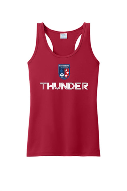 HFC Thunder Ladies Performance Tank HFC USL2 Red Womens XSmall - Third Coast Soccer