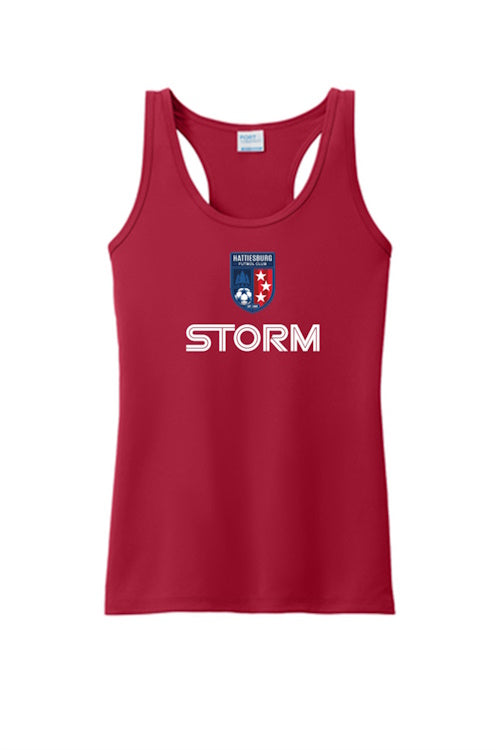 HFC Storm Ladies Performance Tank HFC USL2 Red Womens XSmall - Third Coast Soccer