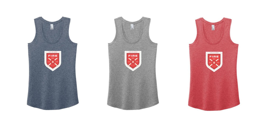Louisiana Fire Women's Shield Racerback Tank Louisiana Fire Spiritwear - Third Coast Soccer